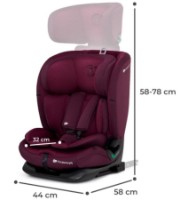 Детское автокресло Kinderkraft Oneto 3 i-Size Cherry Pear (KCONE300RED0000) фото №7 — интернет-магазин Desire.md