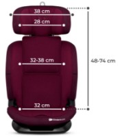 Детское автокресло Kinderkraft Oneto 3 i-Size Cherry Pear (KCONE300RED0000) фото №8 — интернет-магазин Desire.md