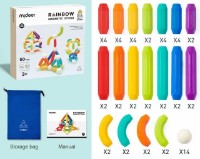 Set de construcție Mideer Rainbow Cylinders 60pcs (MD1169) imaginea #3 — magazin online Desire.md