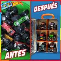 Cutie depozitare pentru jucării Mattel Hot Wheels for 6 Monster Trucks (HWCC21)