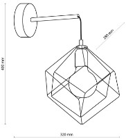 Candelabru de perete Tk-Lighting Alambre (6712) imaginea #2 — magazin online Desire.md
