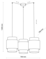 Lustră Tk-Lighting Boho White III (6537) imaginea #2 — magazin online Desire.md