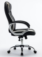 Офисное кресло Magnusplus MC 034 Black with Beige Line фото №2 — интернет-магазин Desire.md