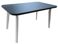 Обеденный стол Magnusplus Oslo 6 80x140/180 Graphite Top/White Base фото №1 — интернет-магазин Desire.md