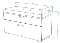Bancheta ML-Mobila МЛ-10 Antracit imaginea #2 — magazin online Desire.md