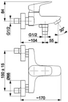 Baterie pentru cadă Armatura Abasha (105192) imaginea #2 — magazin online Desire.md