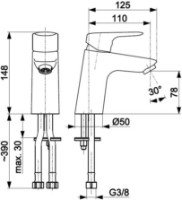 Смеситель для умывальника Armatura Abasha (105194) фото №2 — интернет-магазин Desire.md