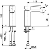 Смеситель для умывальника Armatura Agat (106166) фото №2 — интернет-магазин Desire.md