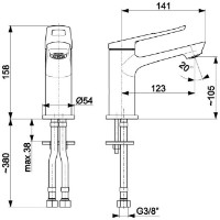 Смеситель для умывальника Armatura Amazonit (101954) фото №2 — интернет-магазин Desire.md