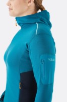 Hanorac de dama Rab Syncrino Mid Fleece Hoody 12 Ultramarine imaginea #4 — magazin online Desire.md