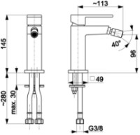 Смеситель для биде Armatura Logon (107952) фото №2 — интернет-магазин Desire.md