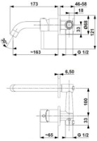 Смеситель для умывальника Armatura Moza (105196) фото №2 — интернет-магазин Desire.md