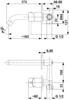 Смеситель для умывальника Armatura Moza (109127) фото №2 — интернет-магазин Desire.md