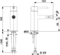 Смеситель для биде Armatura Moza (109128) фото №2 — интернет-магазин Desire.md