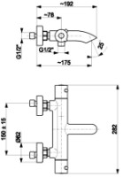 Baterie pentru cadă Armatura Moza (112441) imaginea #2 — magazin online Desire.md