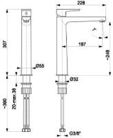 Смеситель для умывальника Armatura Narva (104750) фото №2 — интернет-магазин Desire.md