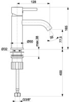 Смеситель для умывальника Armatura Neda (101957) фото №2 — интернет-магазин Desire.md