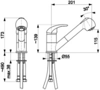 Baterie bucătărie Armatura Indira (106998) imaginea #2 — magazin online Desire.md