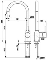 Смеситель для кухни Armatura Neda (105199) фото №2 — интернет-магазин Desire.md
