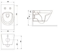 Vas WC Ege Vitrifiye E88343601 imaginea #2 — magazin online Desire.md