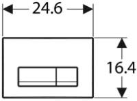 Кнопка смыва Geberit Delta50 (115.119.DW.1) фото №2 — интернет-магазин Desire.md
