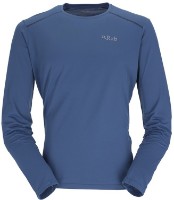 Hanorac pentru bărbați Rab Force LS Tee L Nightfall Blue imaginea #1 — magazin online Desire.md