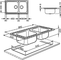 Chiuvetă de bucătărie Smeg LGM862-2 imaginea #2 — magazin online Desire.md