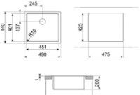 Chiuvetă de bucătărie Smeg VFU45SFR imaginea #2 — magazin online Desire.md