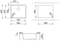 Кухонная мойка Smeg VSTR50CUX фото №2 — интернет-магазин Desire.md