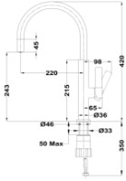 Baterie bucătărie Teka FOT 995 Chrome/White imaginea #2 — magazin online Desire.md
