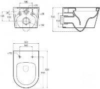 Унитаз Imprese Blatna i11839 фото №2 — интернет-магазин Desire.md