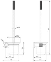 Perie WC Imprese Brenta ZMK071901260 imaginea #2 — magazin online Desire.md