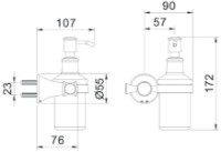 Дозатор жидкого мыла Imprese Podzima Zrala ZMK02170831 фото №2 — интернет-магазин Desire.md