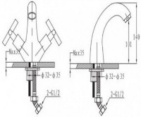 Смеситель для биде Imprese Ralsko New 40240NEW фото №2 — интернет-магазин Desire.md