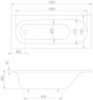 Ванна Imprese Rozkos b0701015070 фото №2 — интернет-магазин Desire.md