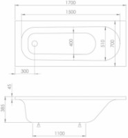 Ванна Imprese Rozkos b0701017070 фото №2 — интернет-магазин Desire.md