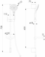 Set pentru duș VOLLE Cascada B45 (1586.170101) imaginea #2 — magazin online Desire.md