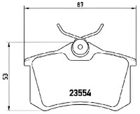 Комплект тормозных колодок Aplus 71144BBAP фото №2 — интернет-магазин Desire.md