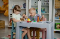 Măsuță pentru copii cu scaune Tega Baby Teggi Multifun (TI-011-174) Grey/Old Rose/Turquoise imaginea #5 — magazin online Desire.md