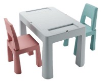 Детский столик со стульями Tega Baby Teggi Multifun (TI-011-174) Grey/Old Rose/Turquoise