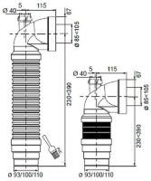 Manson WC Excentric Wirquin D110 MS (70950168) imaginea #2 — magazin online Desire.md