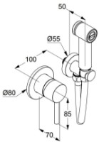Гигиенический душ Kludi Bozz (389985376) фото №2 — интернет-магазин Desire.md