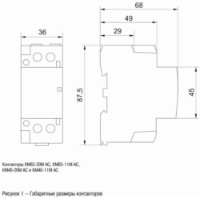 Контактор IEK MKK11-40-20 фото №2 — интернет-магазин Desire.md