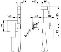Duș igienic Armatura Logon (106168) imaginea #3 — magazin online Desire.md