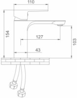 Смеситель для умывальника Mat|eco Cavo (116588) фото №2 — интернет-магазин Desire.md