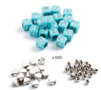 Set de realizare a bijuteriilor Djeco Perles Alphabet DJ00030 imaginea #2 — magazin online Desire.md