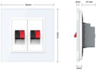 Розетка Livolo VL-C7-FCSD-2IP фото №4 — интернет-магазин Desire.md
