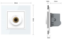 Выключатель Livolo VL-C7-FCU1-2G фото №4 — интернет-магазин Desire.md