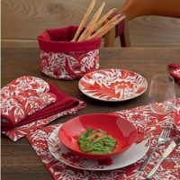 Față de masă Tognana Red Ornament 140x180cm (53053) imaginea #2 — magazin online Desire.md