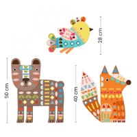 Set pentru creatie Djeco 3 Giant Animals DJ09895 imaginea #2 — magazin online Desire.md